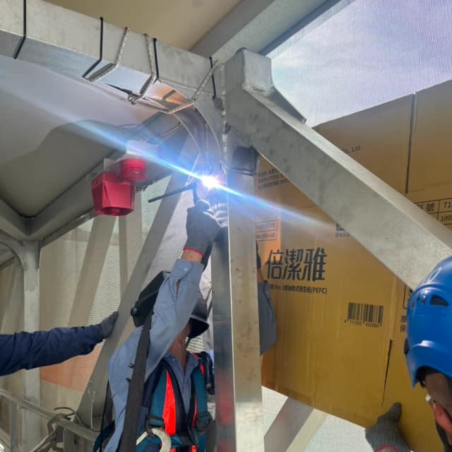 Aluminium Handrail Installation for Gangways 3