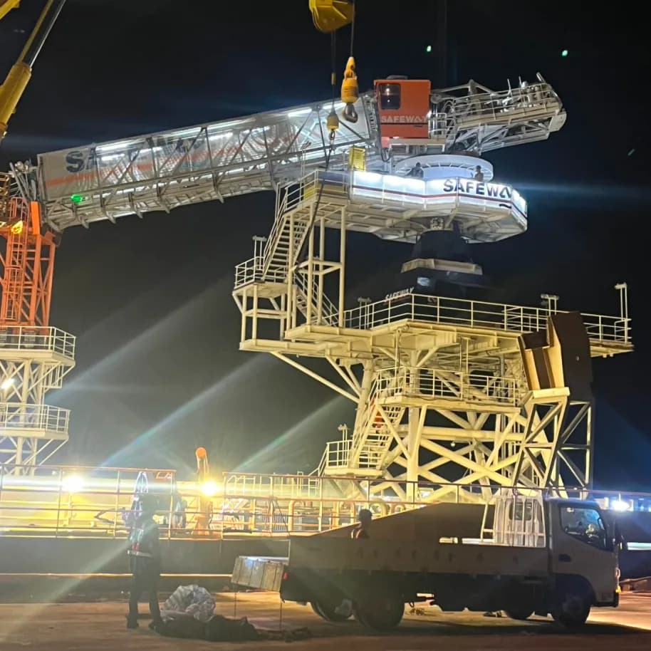 Aluminium Handrail Installation for Gangways